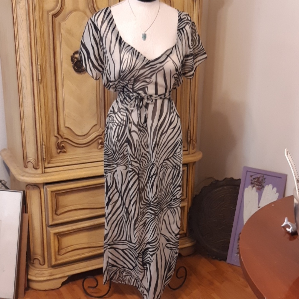 Women HIGHNESS Sheer dress Animal print OverLay B10 dress skirt topper